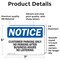Signmission No Loitering OSHA Notice Sign, Vinyl Decal, 7in W x 5in L, 2PK OS-2PACK-NS-D-57-L-17049 - alternate 5